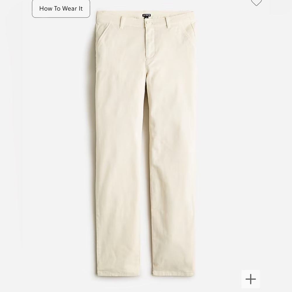 NWT J Crew Kate straight-leg pant in chino